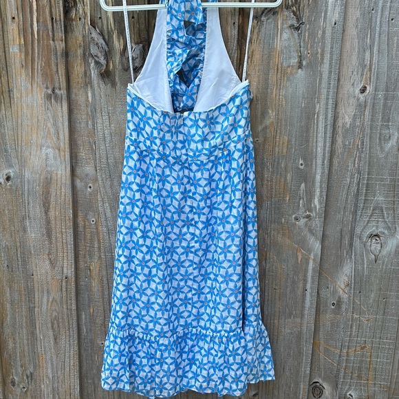 Lilly Pulitzer midi dress/ halter top -sz-12 -Silk - Picture 5 of 15